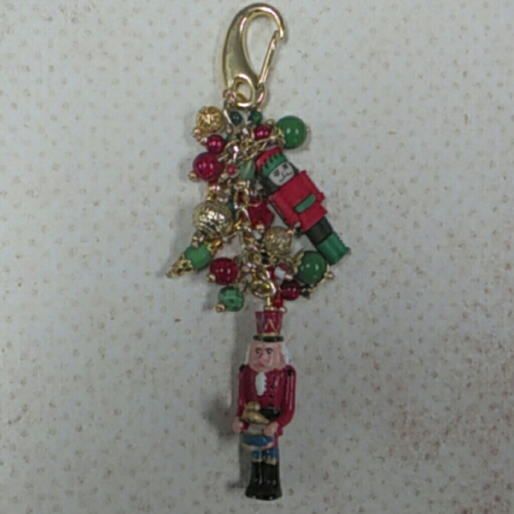 Handmade Christmas Nutcracker FOB Handbag Charm